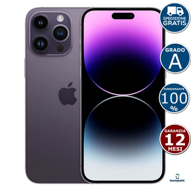 APPLE iPhone 14 Pro - 512GB - Deep Purple - Usato - Grado A